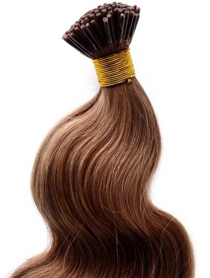 Stick Tip Hair Extensions Used with Micro Rings