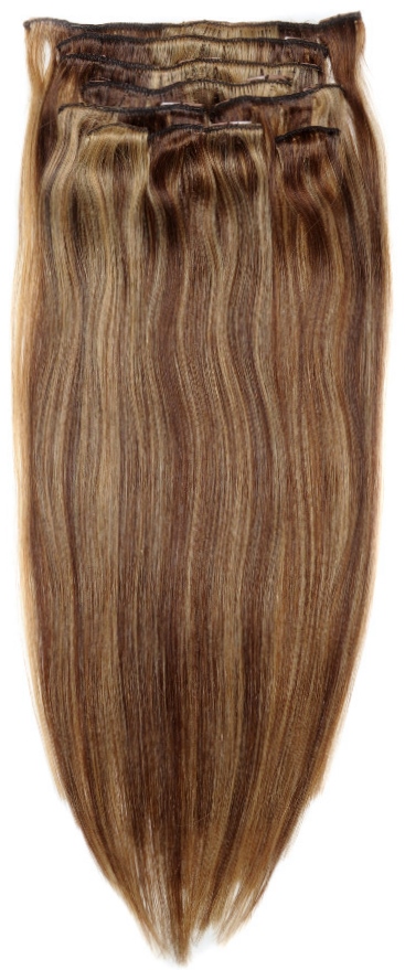 Clip On Hair Extensions Light Yaki For Chemically Straightened