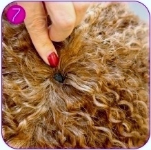 Make your own two-tone wig step 7 finishing tracks at the crown