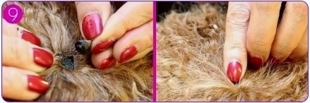 Make your own two-tone wig step 9 - undetectable crown finish