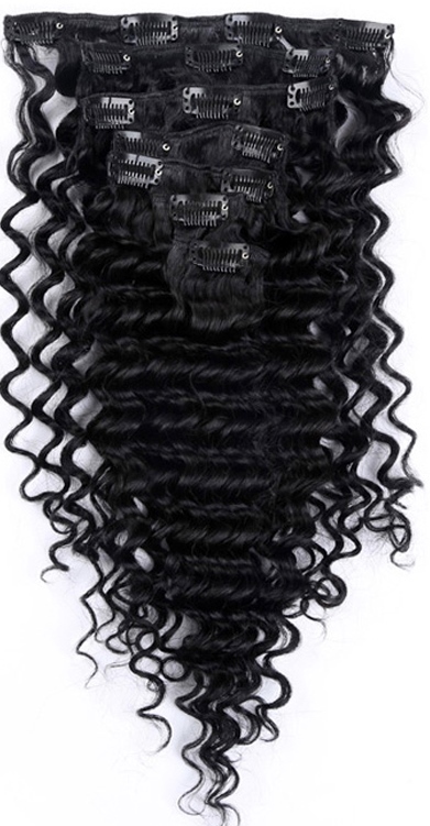 Clip On Hair Extensions - Kinky Curl (loose Afro curl)