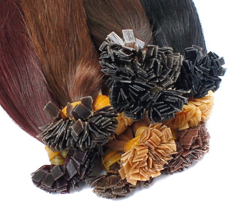 Flat Tip Pre Glued Hair Extensions