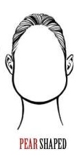 Pear shaped face - wigs by face shape