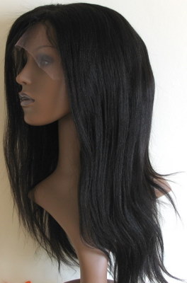 14"Light Yaki Straight Full Lace Wig