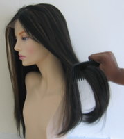 Working way up when combing wig